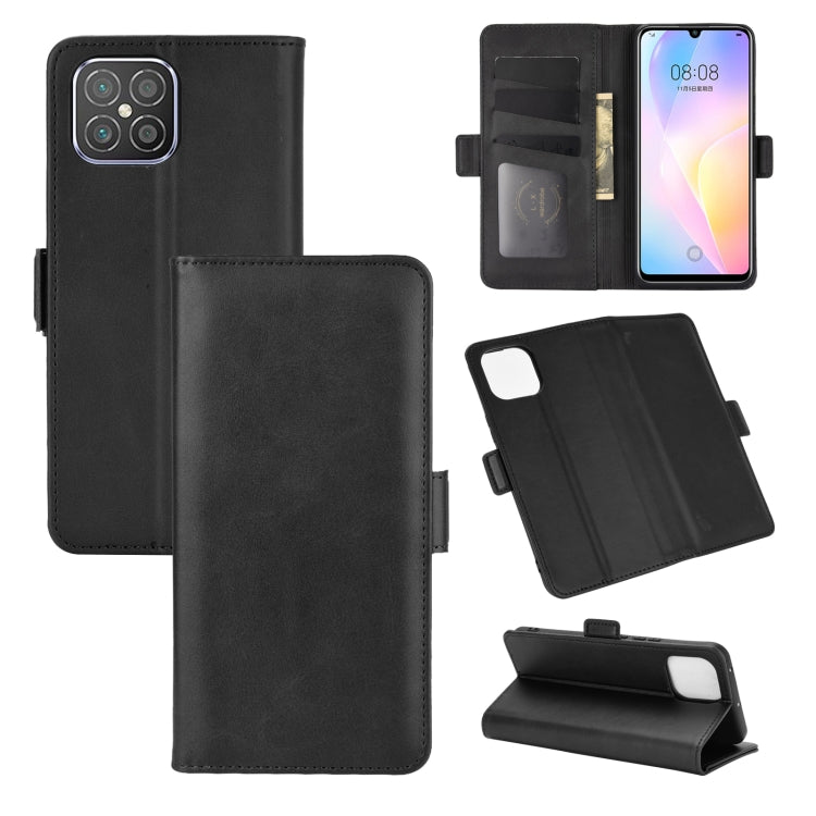 For Huawei nova 8 SE Dual-side Magnetic Buckle Horizontal Flip Leather Case with Holder & Card Slots & Wallet