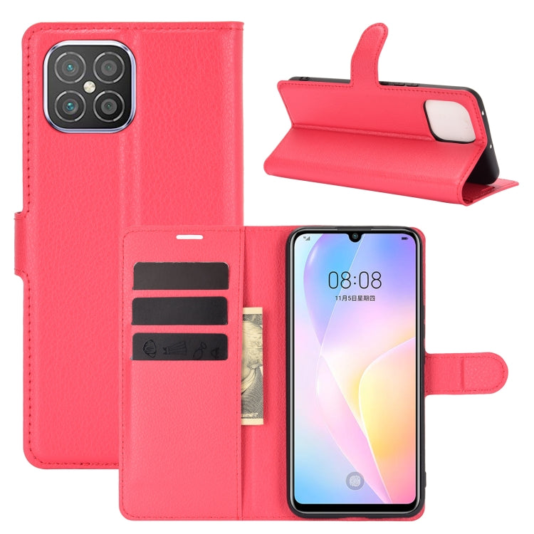 For Huawei nova 8 SE Litchi Texture Horizontal Flip Protective Case with Holder & Card Slots & Wallet