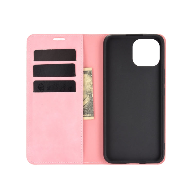 For Huawei nova 8 SE Retro-skin Business Magnetic Suction Leather Case with Holder & Card Slots & Wallet