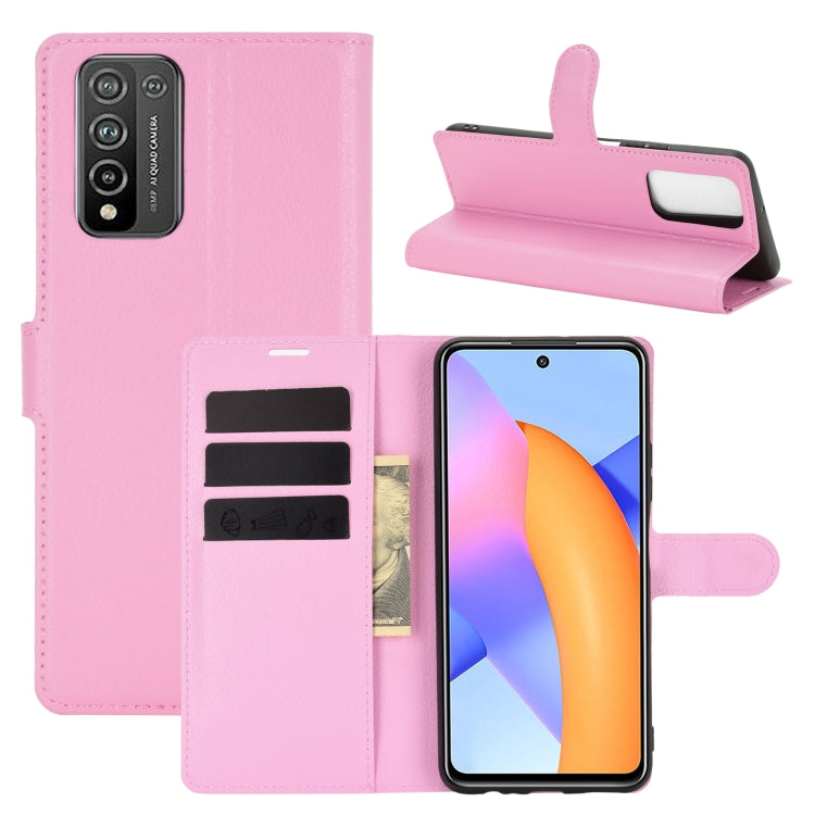 For Huawei Honor 10X Lite Litchi Texture Horizontal Flip Protective Case with Holder & Card Slots & Wallet