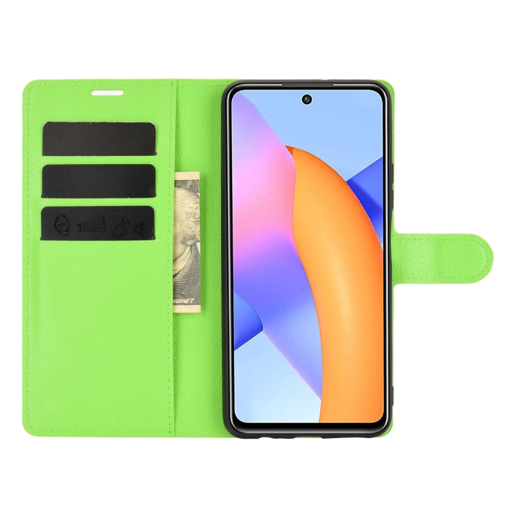 For Huawei Honor 10X Lite Litchi Texture Horizontal Flip Protective Case with Holder & Card Slots & Wallet