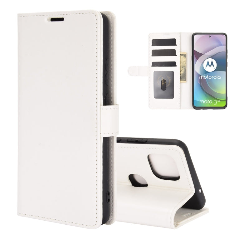 For Motorola Moto G 5G R64 Texture Single Horizontal Flip Protective Case with Holder & Card Slots & Wallet& Photo Frame