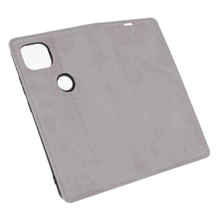 For Motorola Moto G 5G Retro-skin Business Magnetic Suction Leather Case with Holder & Card Slots & Wallet