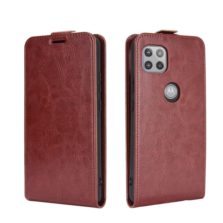 For Motorola Moto G 5G R64 Texture Single Vertical Flip Leather Protective Case with Card Slots & Photo Frame