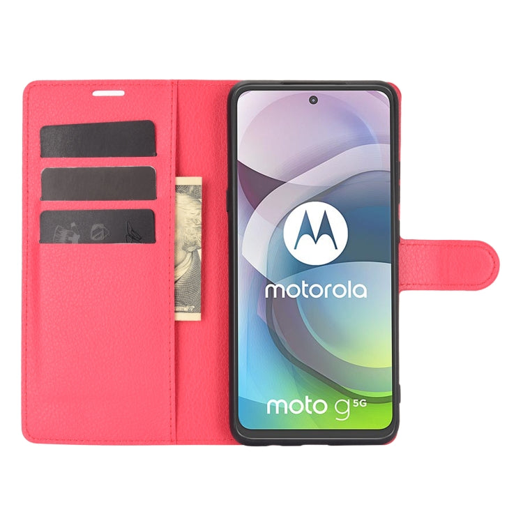 For Motorola Moto G 5G Litchi Texture Horizontal Flip Protective Case with Holder & Card Slots & Wallet