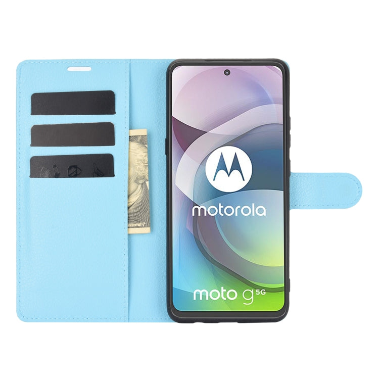 For Motorola Moto G 5G Litchi Texture Horizontal Flip Protective Case with Holder & Card Slots & Wallet