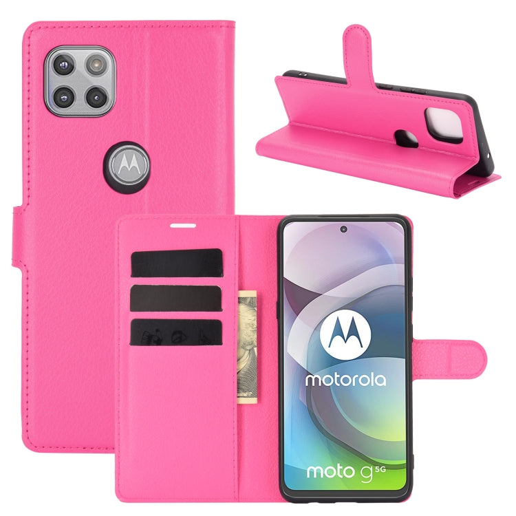 For Motorola Moto G 5G Litchi Texture Horizontal Flip Protective Case with Holder & Card Slots & Wallet