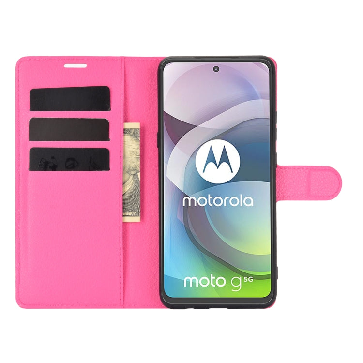 For Motorola Moto G 5G Litchi Texture Horizontal Flip Protective Case with Holder & Card Slots & Wallet