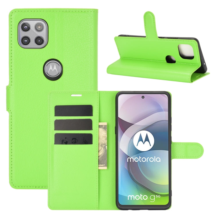 For Motorola Moto G 5G Litchi Texture Horizontal Flip Protective Case with Holder & Card Slots & Wallet
