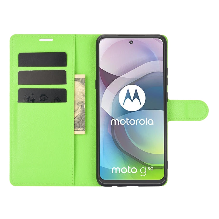 For Motorola Moto G 5G Litchi Texture Horizontal Flip Protective Case with Holder & Card Slots & Wallet