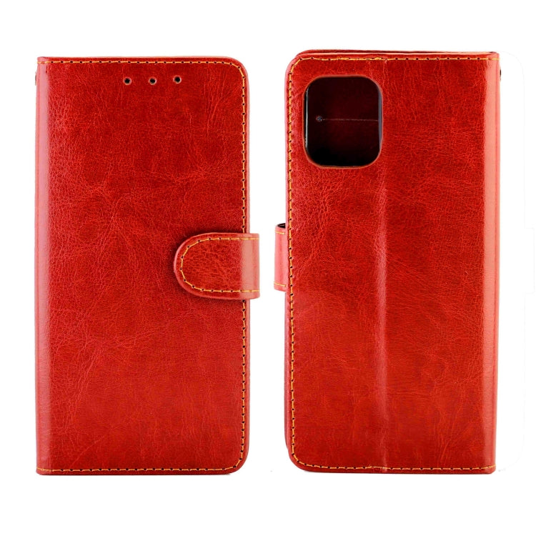 For Samsung Galaxy A42 5G Crazy Horse Texture Leather Horizontal Flip Protective Case with Holder & Card Slots & Wallet & Photo Frame