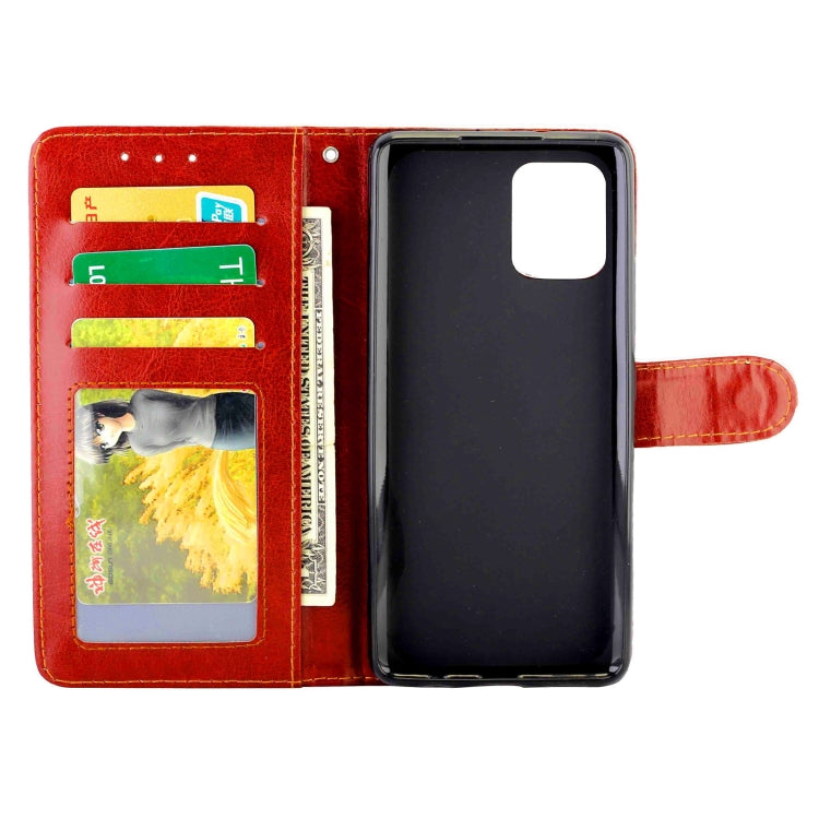 For Samsung Galaxy A42 5G Crazy Horse Texture Leather Horizontal Flip Protective Case with Holder & Card Slots & Wallet & Photo Frame