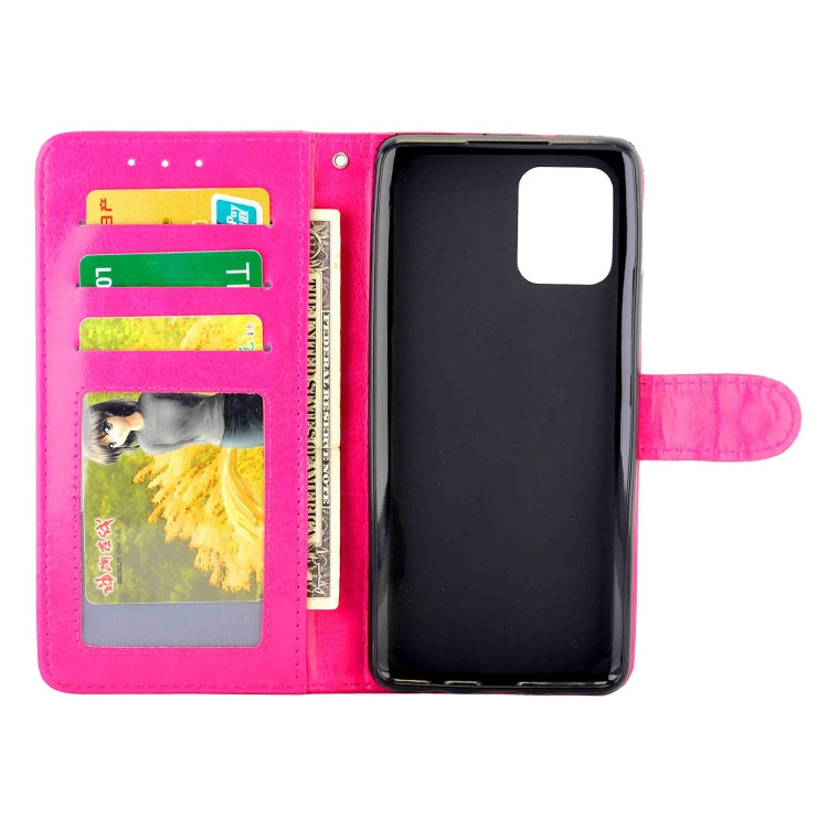 For Samsung Galaxy A42 5G Crazy Horse Texture Leather Horizontal Flip Protective Case with Holder & Card Slots & Wallet & Photo Frame