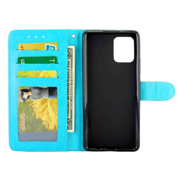 For Samsung Galaxy A42 5G Crazy Horse Texture Leather Horizontal Flip Protective Case with Holder & Card Slots & Wallet & Photo Frame