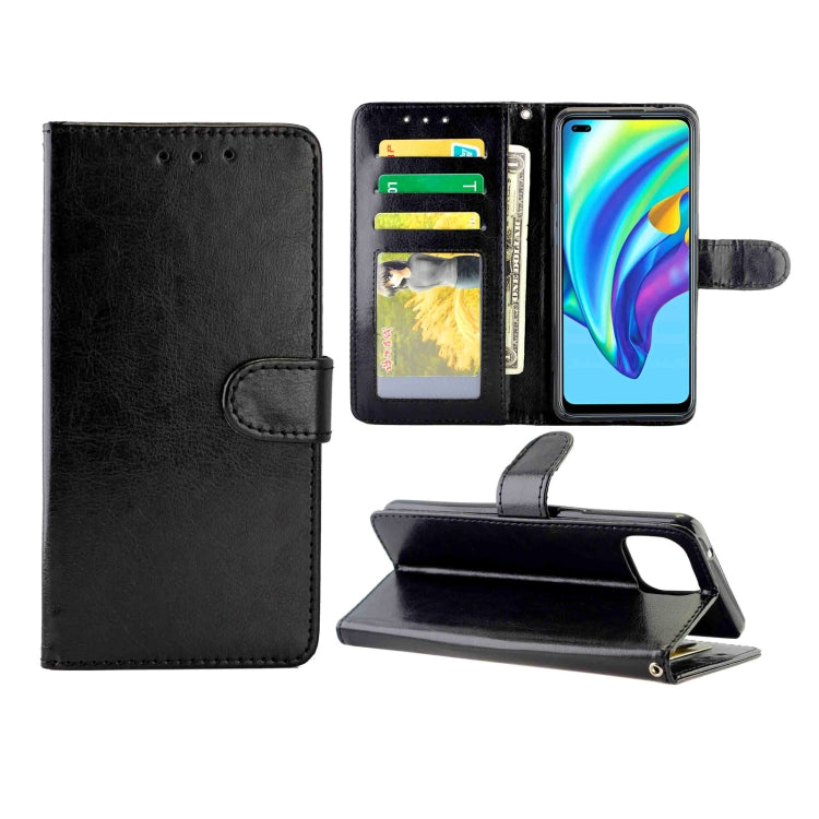For OPPO Reno4 Lite / F17 Pro/A93 Crazy Horse Texture Leather Horizontal Flip Protective Case with Holder & Card Slots & Wallet & Photo Frame