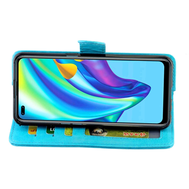 For OPPO Reno4 Lite / F17 Pro/A93 Crazy Horse Texture Leather Horizontal Flip Protective Case with Holder & Card Slots & Wallet & Photo Frame