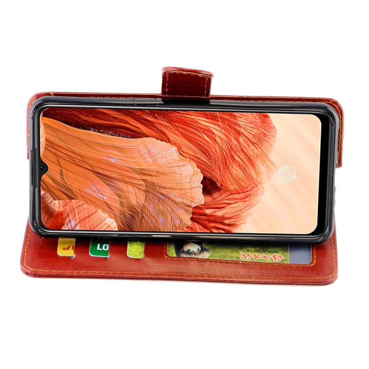 For OPPO F17 / A73 (2020) 4G Crazy Horse Texture Leather Horizontal Flip Protective Case with Holder & Card Slots & Wallet & Photo Frame