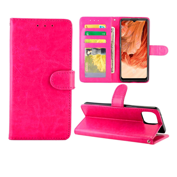 For OPPO F17 / A73 (2020) 4G Crazy Horse Texture Leather Horizontal Flip Protective Case with Holder & Card Slots & Wallet & Photo Frame