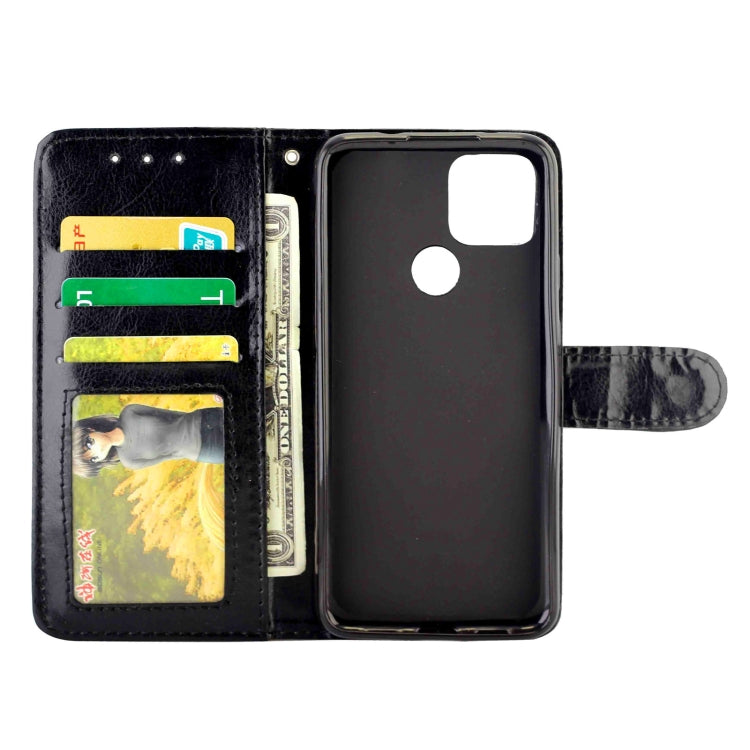 For Google Pixel 4a 5G Crazy Horse Texture Leather Horizontal Flip Protective Case with Holder & Card Slots & Wallet & Photo Frame