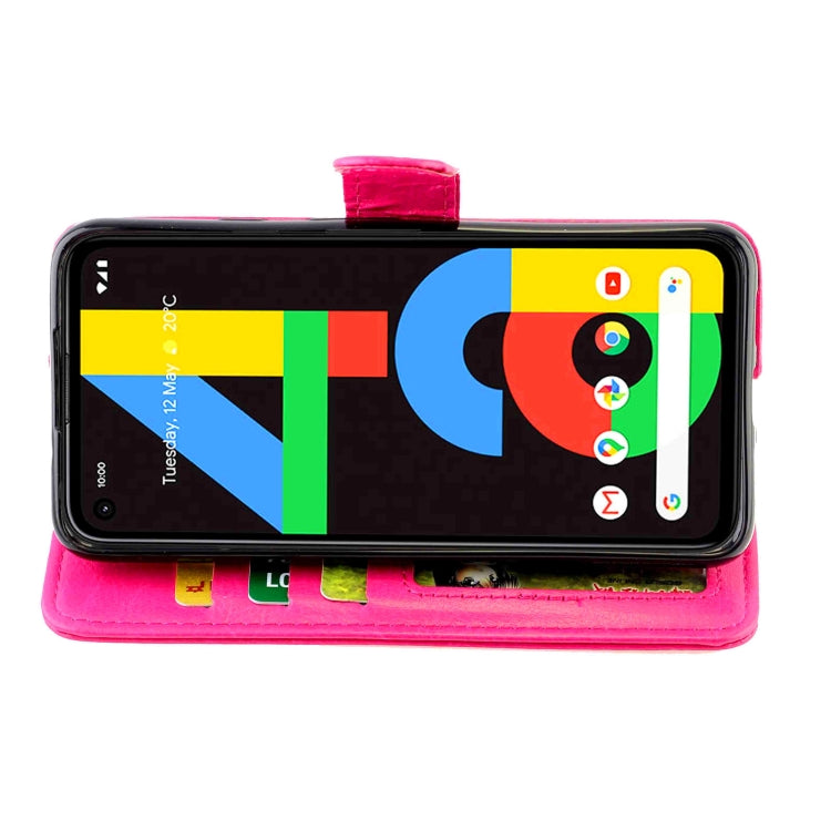 For Google Pixel 4a 5G Crazy Horse Texture Leather Horizontal Flip Protective Case with Holder & Card Slots & Wallet & Photo Frame