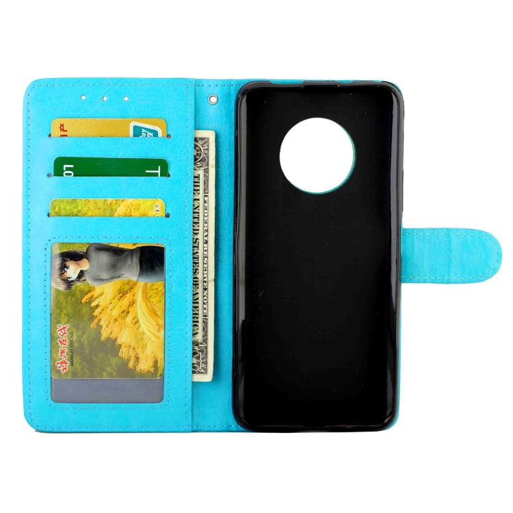 For Huawei Enjoy 20 Plus 5G Crazy Horse Texture Leather Horizontal Flip Protective Case with Holder & Card Slots & Wallet & Photo Frame