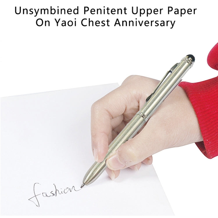 AT-13 Mobile Phone Touch Screen Handwriting Dual-purpose Pen with Black and Red Dual Core