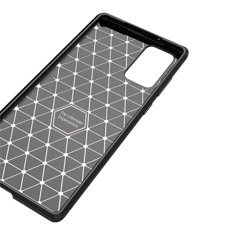 For Huawei Honor 10X Lite Carbon Fiber Texture Shockproof TPU Case