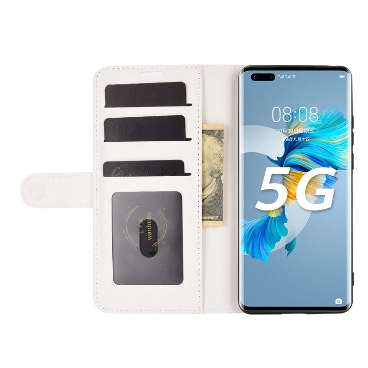 For Huawei Mate 40 Pro+ R64 Texture Single Horizontal Flip Leather Case with Holder & Card Slots & Wallet& Photo Frame