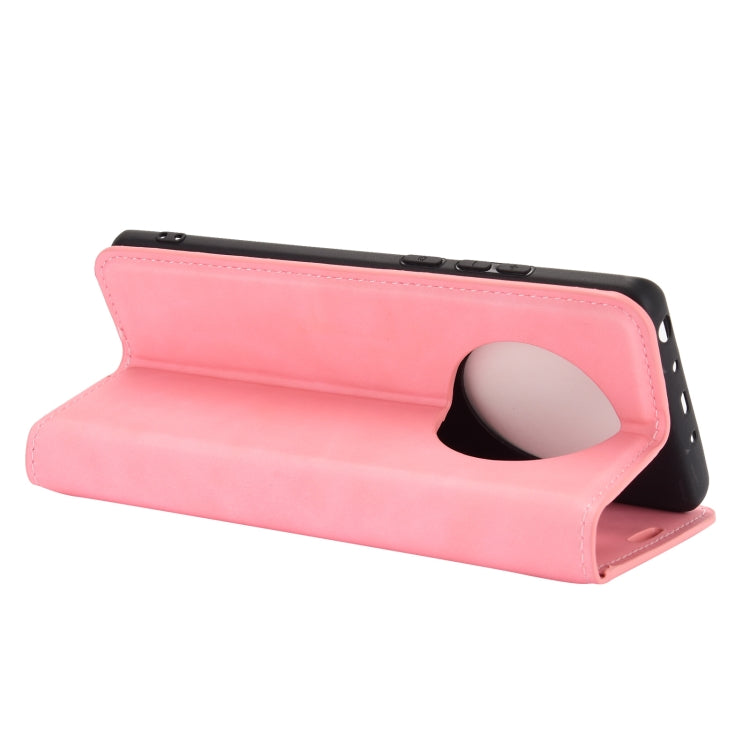 For Huawei Mate 40 Pro+ Retro-skin Business Magnetic Suction Leather Case with Holder & Card Slots & Wallet