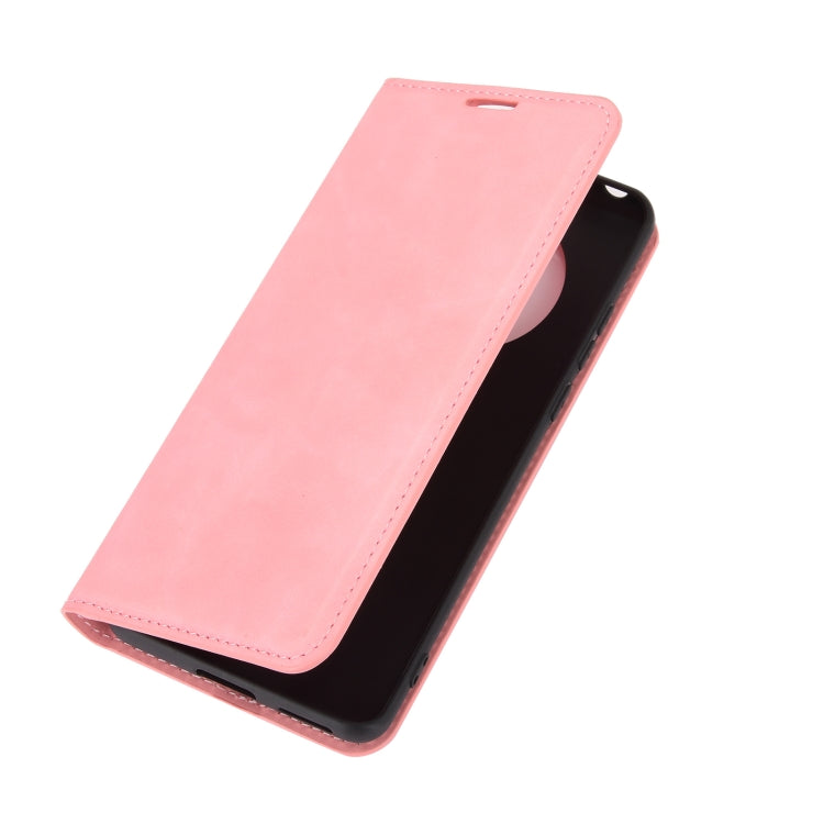 For Huawei Mate 40 Pro+ Retro-skin Business Magnetic Suction Leather Case with Holder & Card Slots & Wallet