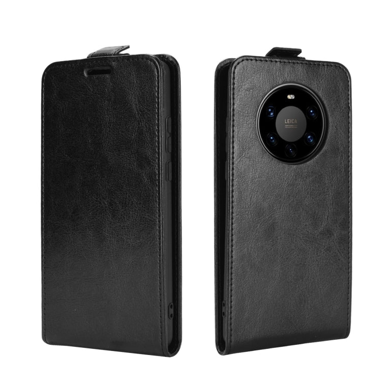 For Huawei Mate 40 Pro+ R64 Texture Single Vertical Flip Leather Protective Case with Card Slots & Photo Frame