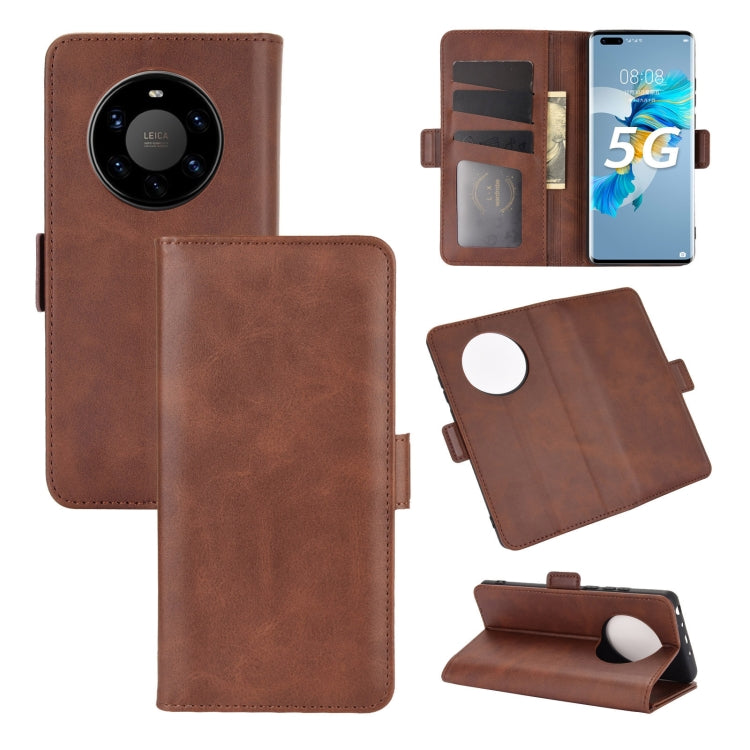 For Huawei Mate 40 Pro+ Dual-side Magnetic Buckle Horizontal Flip Leather Case with Holder & Card Slots & Wallet