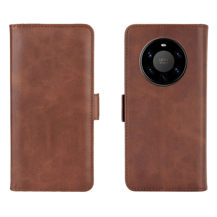 For Huawei Mate 40 Pro+ Dual-side Magnetic Buckle Horizontal Flip Leather Case with Holder & Card Slots & Wallet