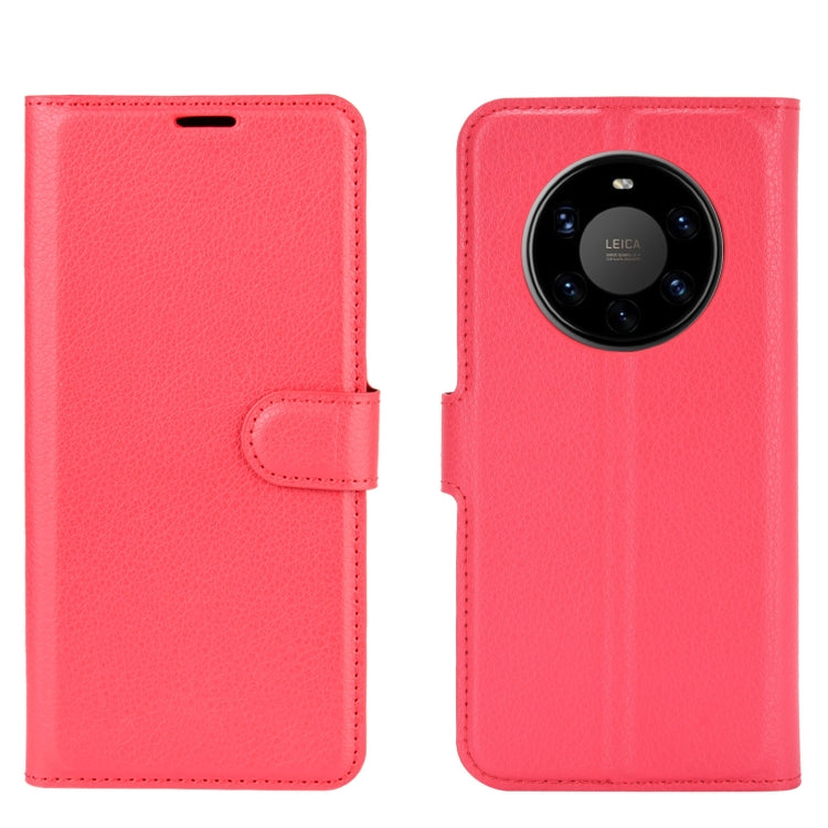 For Huawei Mate 40 Pro+ Litchi Texture Horizontal Flip Protective Case with Holder & Card Slots & Wallet