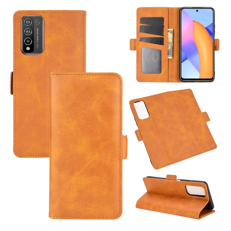 For Huawei Honor 10X Lite Dual-side Magnetic Buckle Horizontal Flip Leather Case with Holder & Card Slots & Wallet
