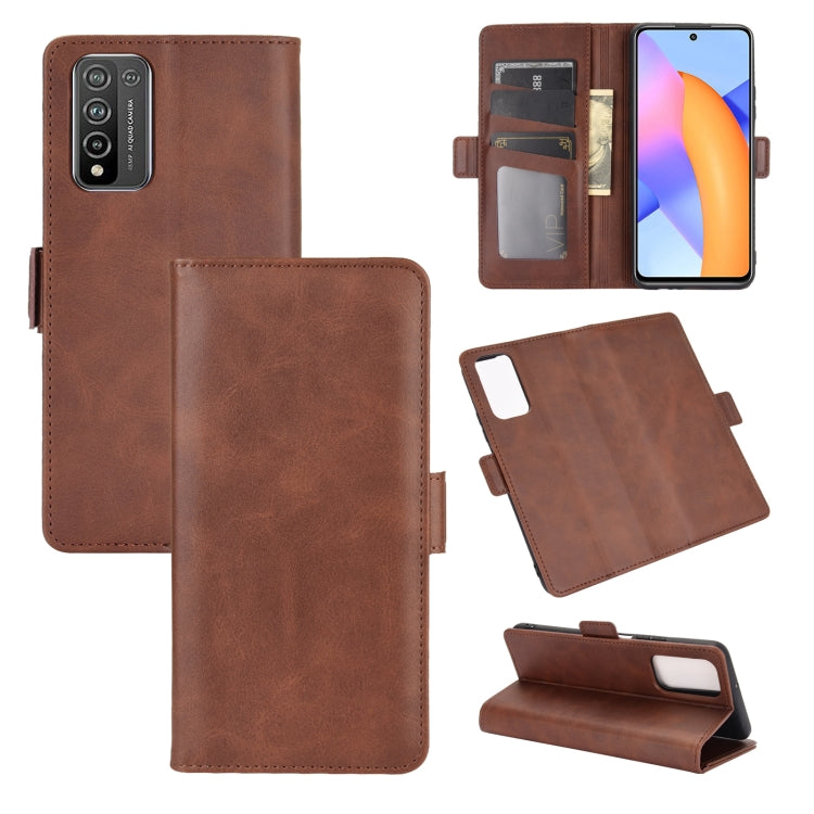 For Huawei Honor 10X Lite Dual-side Magnetic Buckle Horizontal Flip Leather Case with Holder & Card Slots & Wallet