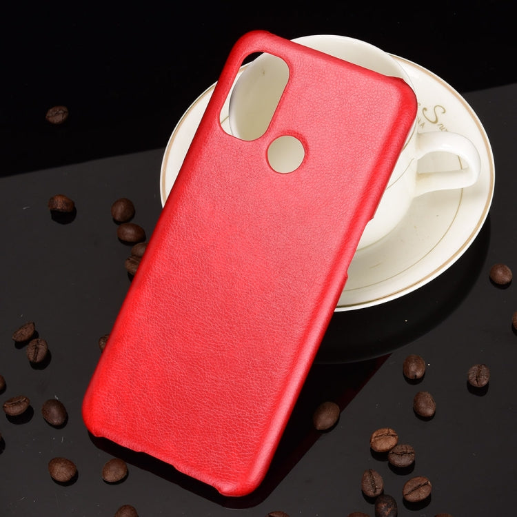 For OnePlus Nord N100 Shockproof Litchi Texture PC + PU Case