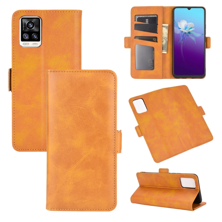 For VIVO V20 Dual-side Magnetic Buckle Horizontal Flip Leather Case with Holder & Card Slots & Wallet