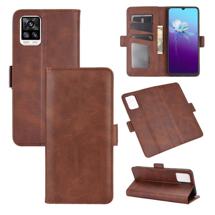 For VIVO V20 Dual-side Magnetic Buckle Horizontal Flip Leather Case with Holder & Card Slots & Wallet