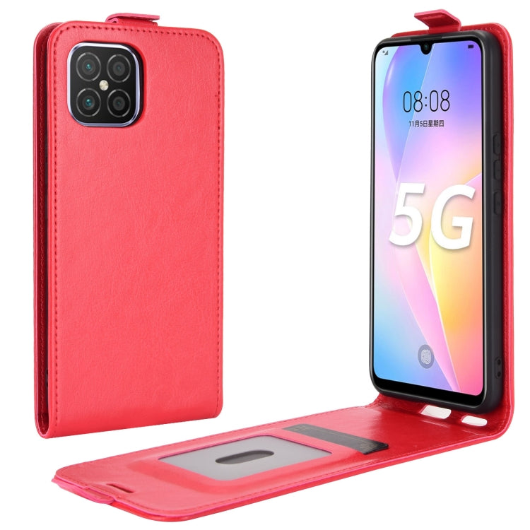 For Huawei nova 8 SE R64 Texture Single Vertical Flip Leather Case with Card Slots & Photo Frame