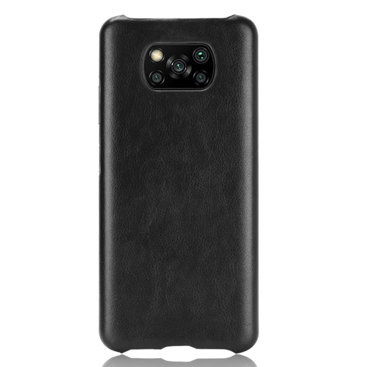 For Xiaomi Poco X3 NFC Shockproof Litchi Texture PC + PU Case