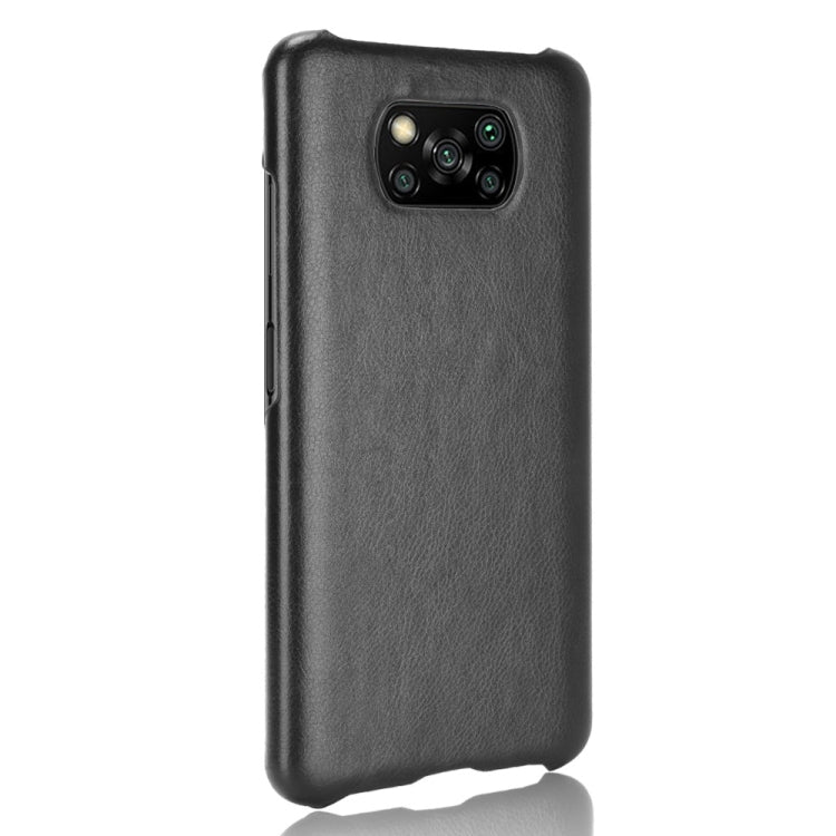 For Xiaomi Poco X3 NFC Shockproof Litchi Texture PC + PU Case