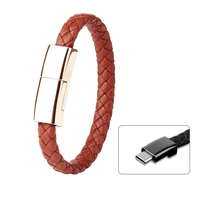 XJ-27 3A USB to USB-C / Type-C Creative Bracelet Data Cable, Cable Length: 22.5cm