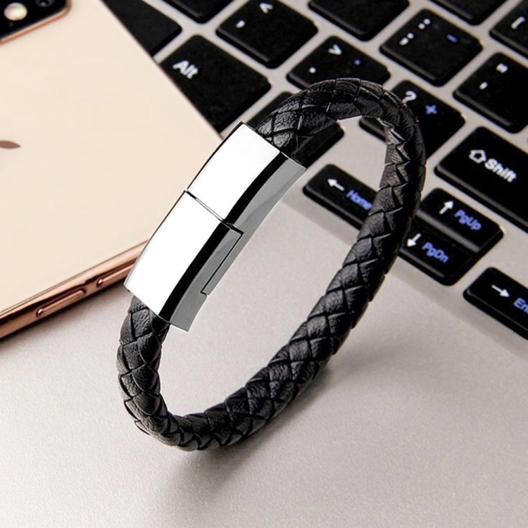 XJ-27 3A USB to USB-C / Type-C Creative Bracelet Data Cable, Cable Length: 22.5cm