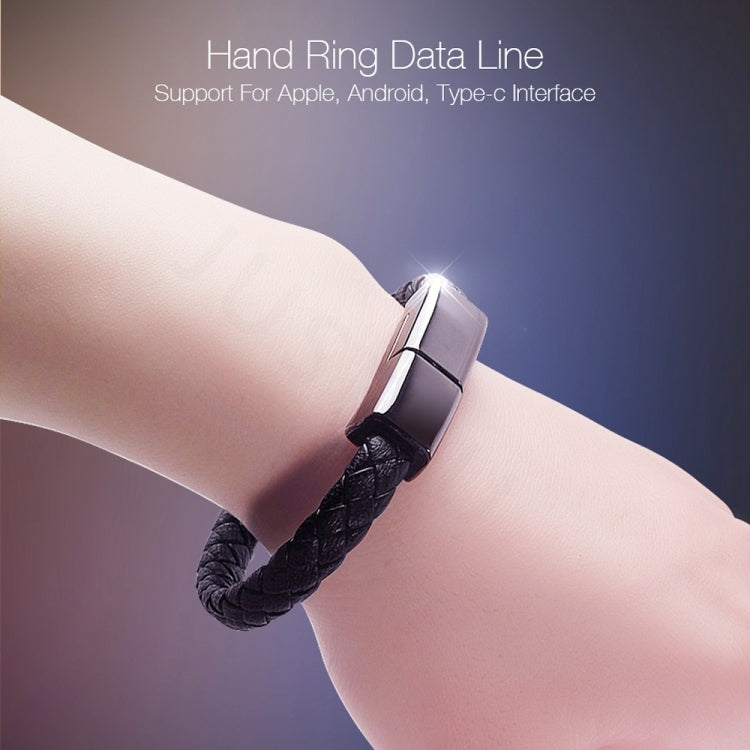 XJ-27 3A USB to USB-C / Type-C Creative Bracelet Data Cable, Cable Length: 22.5cm
