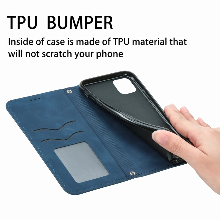 For iPhone 12 Pro Max Retro Skin Feel Business Magnetic Horizontal Flip Leather Case with Holder & Card Slots & Wallet & Photo Frame