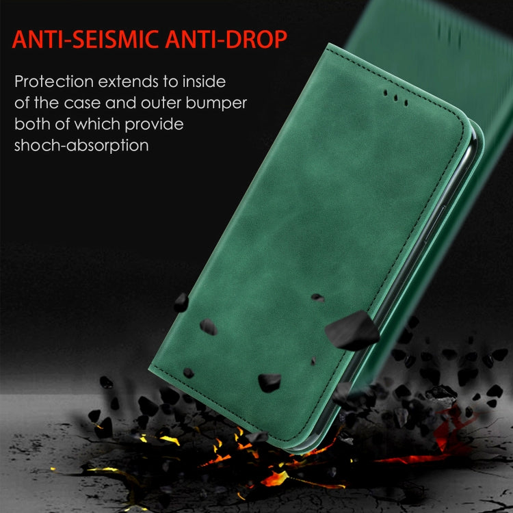 For iPhone 12 Pro Max Retro Skin Feel Business Magnetic Horizontal Flip Leather Case with Holder & Card Slots & Wallet & Photo Frame