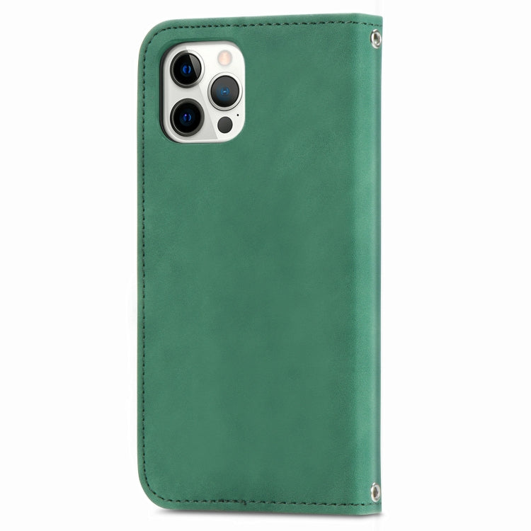 For iPhone 12 Pro Max Retro Skin Feel Business Magnetic Horizontal Flip Leather Case with Holder & Card Slots & Wallet & Photo Frame
