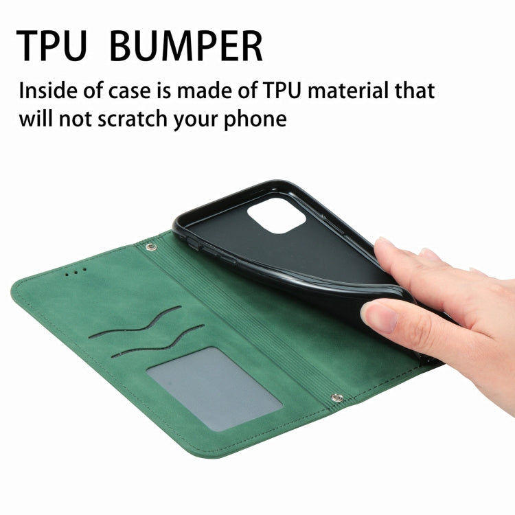 For iPhone 12 Pro Max Retro Skin Feel Business Magnetic Horizontal Flip Leather Case with Holder & Card Slots & Wallet & Photo Frame