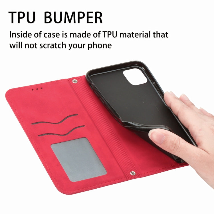 For iPhone 12 Pro Max Retro Skin Feel Business Magnetic Horizontal Flip Leather Case with Holder & Card Slots & Wallet & Photo Frame